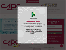 Tablet Screenshot of capc.com.br